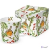 Bögre porcelán 4dl dobozban, Robin in Tree