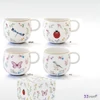 Bögre porcelán 4dl Fancy Garden dobozban