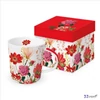 Bögre porcelán 4dl Floria dobozban
