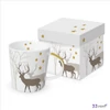 Bögre porcelán 4dl Winter Deers white dobozban