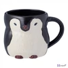 Bögre porcelán állatmintás süni, róka pingvin és bagoly kpm25