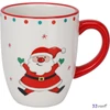 Bögre porcelán karácsony Mikulás mintás 11,5cm 4féle kézzel festett KPM25