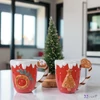 Bögre porcelán karácsony 24' mézeskalács mintával 12cmx9cmxH10cm sdkae 1db/ár