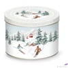 Kép 2/2 - Bögre Porcelán karácsonyi 350ml, fémdobozban, Chalet