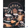 Kép 3/3 - Bögre Porcelán karácsonyi 3,5dl Gingerbread kanállal,poháralátétte dobozban