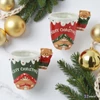 Bögre porcelán karácsony fényes mézeskalácsház 8,5x12cm SDKAE25