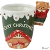 Bögre porcelán karácsony fényes mézeskalácsház 8,5x12cm SDKAE25