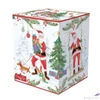 Kép 2/2 - Bögre Porcelán karácsonyi 3,5dl szűrős tetővel Joyful Santa dobozban