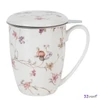 Bögre porcelán 360ml SAFA rozsdamentes teaszűrővel Díszdobozban