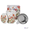 Bögre porcelán 360ml WILD BIRD-madaras papics Díszdobozban rozsdamentes teaszűrővel