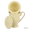 Bögre porcelán 400ml VICTORIA ECRU Díszdobozban teaszűrővel