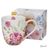 Bögre porcelán 1l XXL JUNE Jumbo-rózsás Díszdobozban