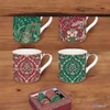 Bögreszett porcelán 3dl Atmosphere, Eclectic Chic 4db-os dobozban