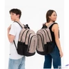 Kép 7/8 - Budmil ovális hátizsák 25' Bézs-Fekete,33x49x28cm 10110183/S47
