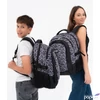 Kép 7/8 - Budmil ovális hátizsák 25' Fekete-Fehér Mintás,33x46x21cm 10110149/S86