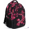 Kép 1/8 - Budmil ovális hátizsák 25' Fekete-Pink Mintás,33x46x21cm 10110149/S89