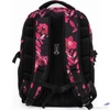 Kép 3/8 - Budmil ovális hátizsák 25' Fekete-Pink Mintás,33x46x21cm 10110149/S89