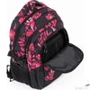 Kép 4/8 - Budmil ovális hátizsák 25' Fekete-Pink Mintás,33x46x21cm 10110149/S89