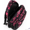 Kép 5/8 - Budmil ovális hátizsák 25' Fekete-Pink Mintás,33x46x21cm 10110149/S89