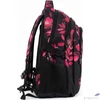 Kép 6/8 - Budmil ovális hátizsák 25' Fekete-Pink Mintás,33x46x21cm 10110149/S89