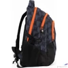 Kép 6/8 - Budmil ovális hátizsák 25' Fekete Mintás-Narancs,33x46x21cm 10110149/S90