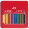 Kép 1/2 - Faber-Castell színes ceruza 16dbdb Grip Jumbo Aqarell színes cer fém betekintő ablakos dobozban 110916