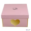 Csésze aljjal porcelán 250ml Pink - BIG HEART szíves Díszdobozban