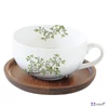 Csésze teás Porcelán 2,5dl akácfa aljjal Natura kézzel festett