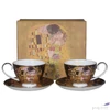 Kép 2/9 - Csésze+alj Porcelán 250ml, 2 személyes, dobozban Klimt: The Kiss