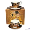Kép 4/9 - Csésze+alj Porcelán 250ml, 2 személyes, dobozban Klimt: The Kiss