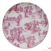 Kép 3/4 - Csésze+alj Porcelán 2,5dl keleti tájas, pink