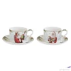 Kép 1/2 - Csésze+alj Porcelán 2,4dl Santa Is Coming 2db-os dobozban