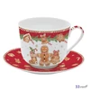 Csésze+alj porcelán reggeliző 4dl Fancy Gingerbread dobozban