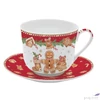 Kép 1/2 - Csésze+alj porcelán reggeliző 4dl Fancy Gingerbread dobozban