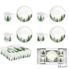 Csésze+alj Porcelán 100ml Festive Trees 4db-os dobozban