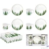 Kép 2/2 - Csésze+alj Porcelán karácsonyi 100ml Festive Trees 4db-os dobozban