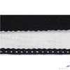 Kép 1/2 - Szalag csipke fehér-fekete árnyalatok - 1cm széles 5x2m/cs