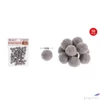 Kép 2/2 - Dekor pompom 1,5cm szürke 1,5cm 50db-os 25
