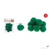 Kép 2/2 - Dekor pompom sötétzöld 3cm 10db-os 25