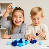Kép 1/2 - Dekor pompom vegyes kék 1,5cm 50db-os 25