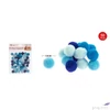 Kép 2/2 - Dekor pompom vegyes kék 1,5cm 50db-os 25