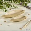 Dekor tál gold egyedi forma arany 67x20x11cm