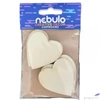 Kép 2/2 - Fa dekoráció szívek Creatív Decor 6db/csom 8x12cm nebulo