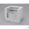 Kép 1/2 - Díszdoboz felnyitható kocka fiókkal márvány 23,5x20,5x20,5cm 