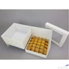 Kép 1/2 - Díszdoboz karton virágbox és bonbon doboz tetővel fehér méretek: 18.5x18.5x15.5cm