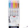 Kép 1/3 - Ecsetiron készlet Zebra kétvégű Mildliner Warm, 5 szín 