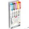 Kép 2/3 - Ecsetiron készlet Zebra kétvégű Mildliner Warm, 5 szín 