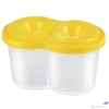 Kép 3/4 - Ecsettál pohár PantaPlast 2 rekeszes BORULÁSMENTES iskolaszezonos termék