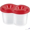 Kép 4/4 - Ecsettál pohár PantaPlast 2 rekeszes BORULÁSMENTES iskolaszezonos termék