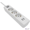Elosztósor 3 csatlakozóaljzat 2xUSB-A 2 m kábel PHILIPS fehér